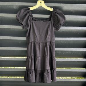 Aqua Girls Black Dress